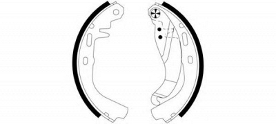 HELLA PAGID 8db355000191 -  Комплект тормозных колодок